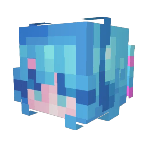 TheFlawlessBear Minecraft avatar head, 3D render