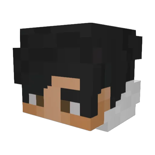 TheFlexer Minecraft avatar head, 3D render