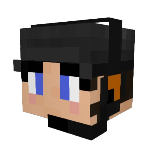 TheFlygonRider Minecraft avatar head, 3D render