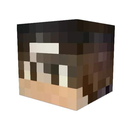 TheFlyingFlames Minecraft avatar head, 3D render