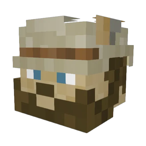 TheFlynight Minecraft avatar head, 3D render