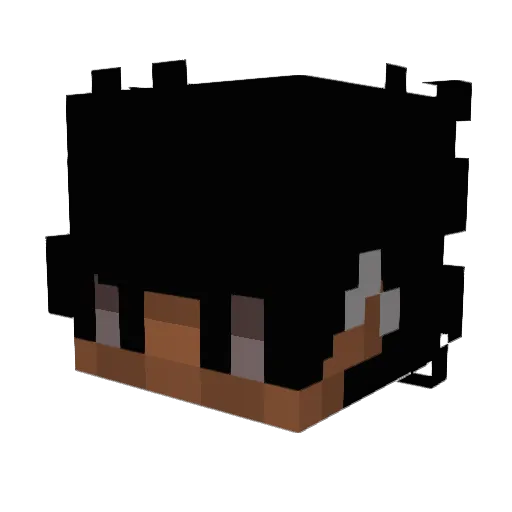 TheFnafFreak Minecraft avatar head, 3D render