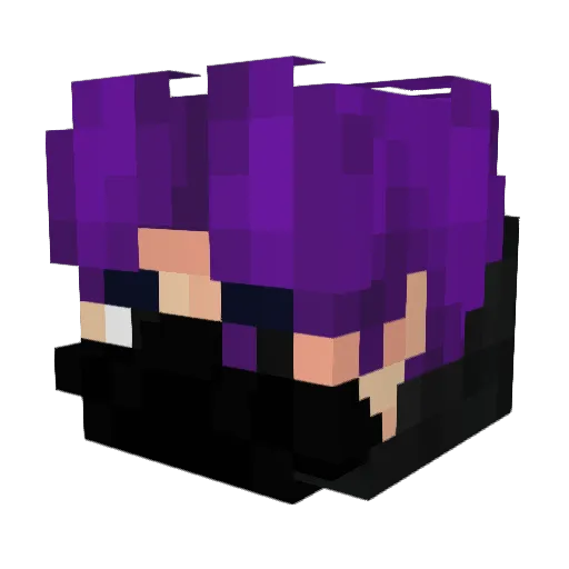 TheFoXEnd Minecraft avatar head, 3D render