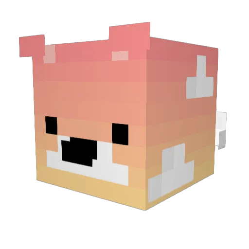 TheFoenix14 Minecraft avatar head, 3D render