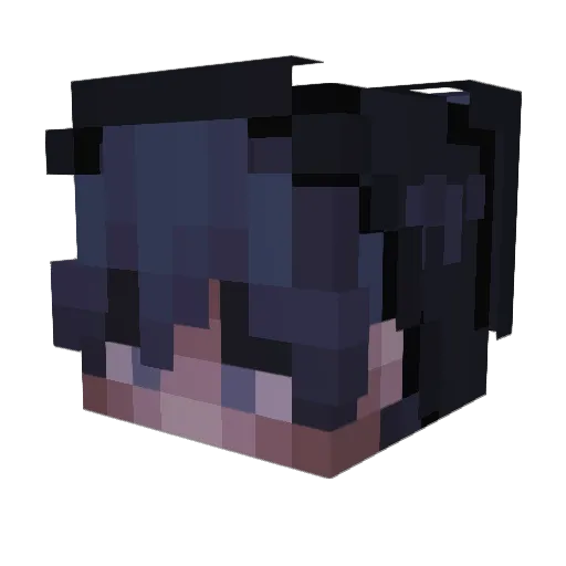 TheFoolFussel Minecraft avatar head, 3D render