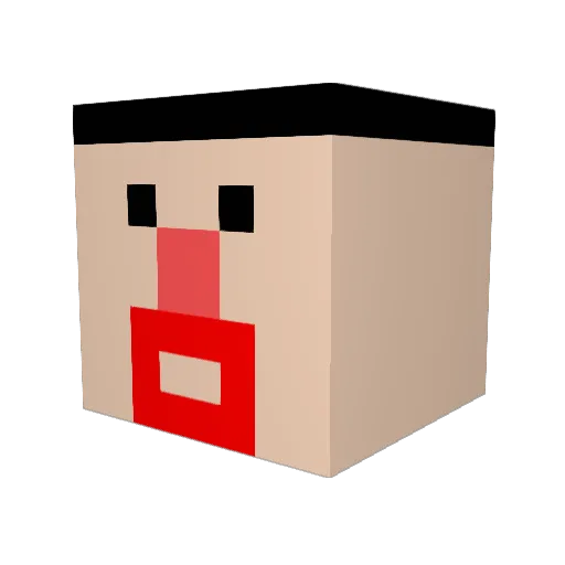 TheFormic Minecraft avatar head, 3D render