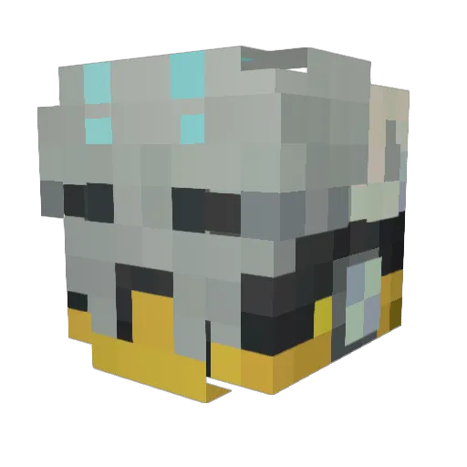 TheFourthLine Minecraft avatar head, 3D render