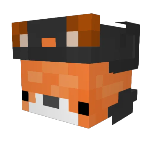 TheFox_ITA Minecraft avatar head, 3D render