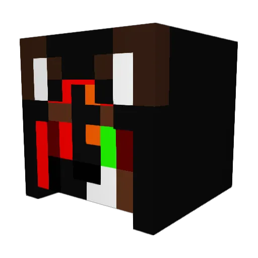 TheFoxesDevil Minecraft avatar head, 3D render