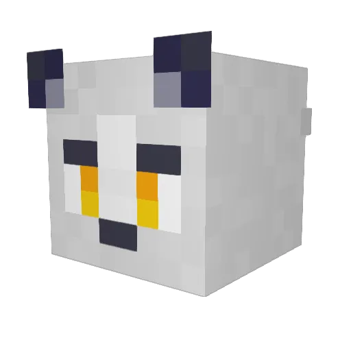 TheFoxsky Minecraft avatar head, 3D render