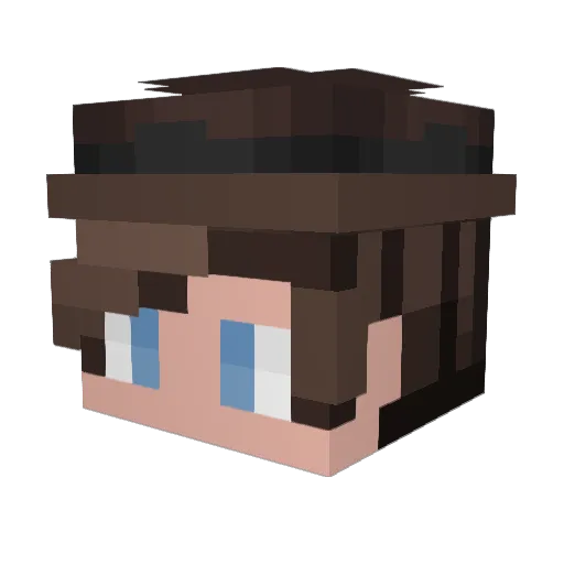 TheFrankyXP Minecraft avatar head, 3D render