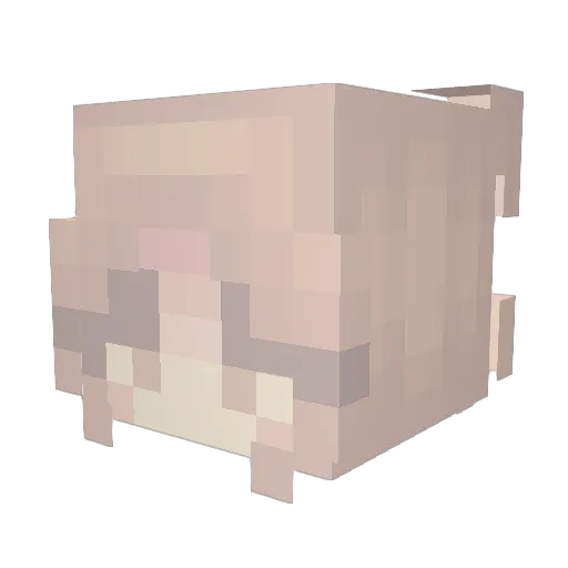 TheFrato Minecraft avatar head, 3D render