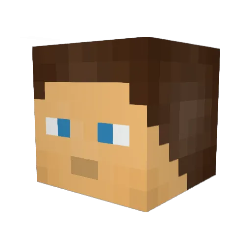 TheFrechy Minecraft avatar head, 3D render