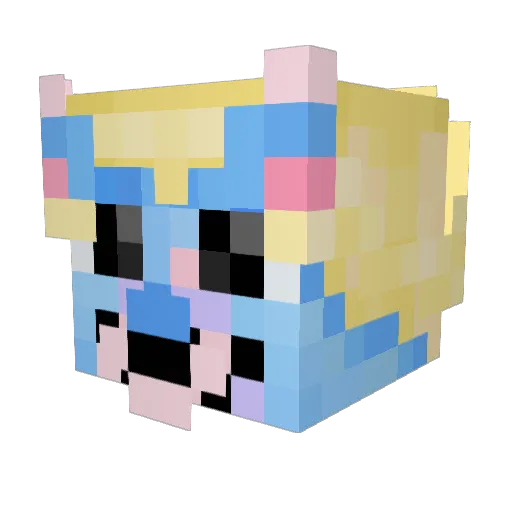 TheFreshStart Minecraft avatar head, 3D render