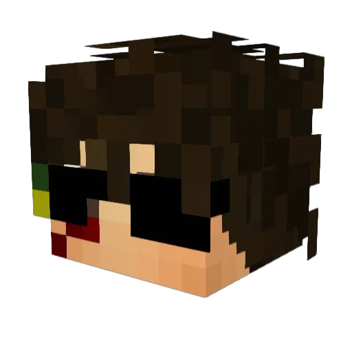 TheFroutcho Minecraft avatar head, 3D render