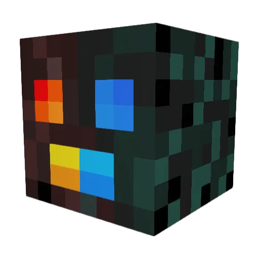 TheFrozenDice Minecraft avatar head, 3D render