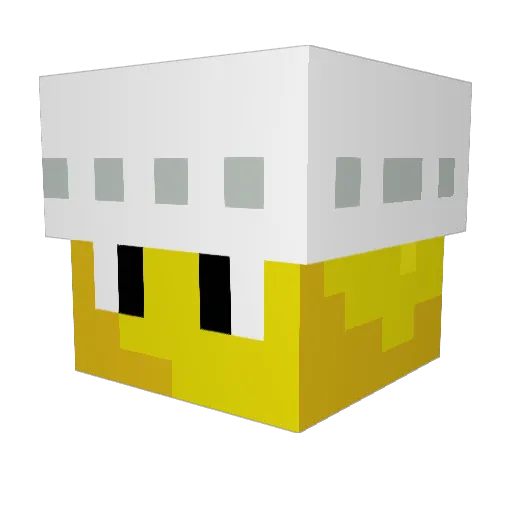 TheFrozenpot4to Minecraft avatar head, 3D render