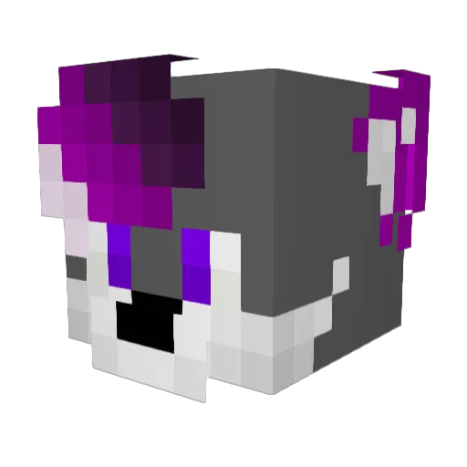 TheFurFur Minecraft avatar head, 3D render