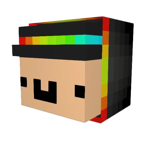 TheFurious2 Minecraft avatar head, 3D render