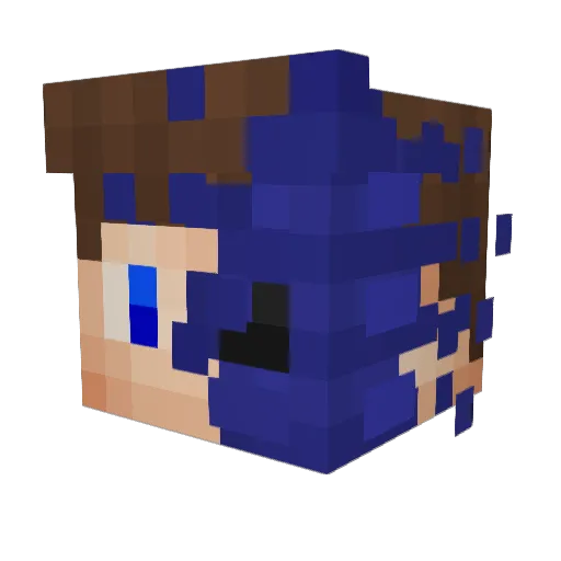 TheFuriousGamer Minecraft avatar head, 3D render