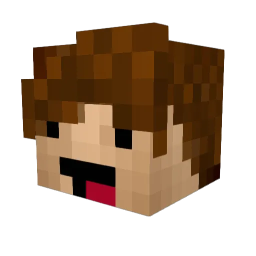 TheFuturePlays Minecraft avatar head, 3D render