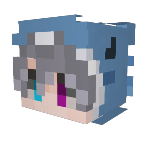 TheFwiendo Minecraft avatar head, 3D render