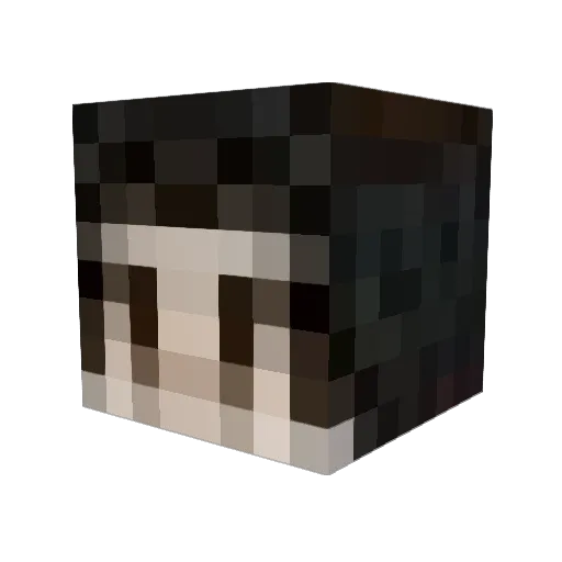 TheGHATU Minecraft avatar head, 3D render