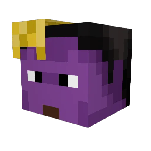 TheGInLGBT Minecraft avatar head, 3D render