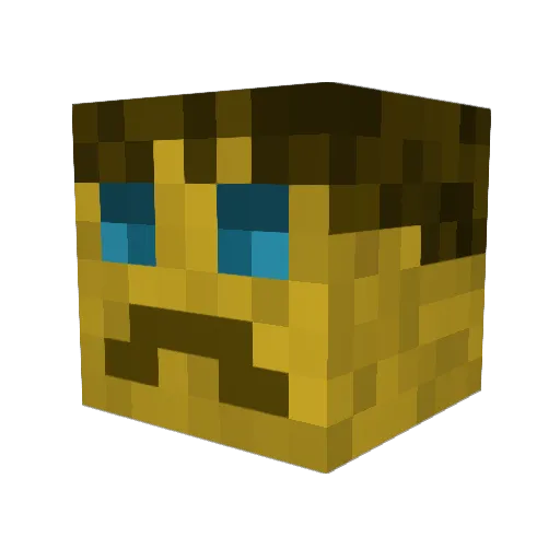 TheGMisterG Minecraft avatar head, 3D render