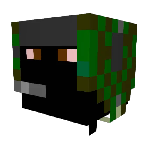 TheGaagh Minecraft avatar head, 3D render