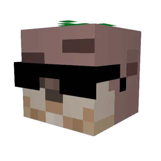 TheGalaxyTM Minecraft avatar head, 3D render