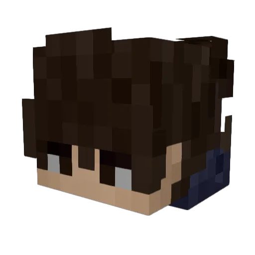 TheGameDasher Minecraft avatar head, 3D render