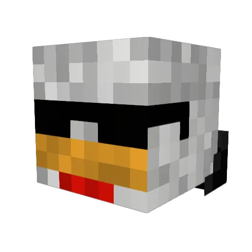 TheGameKnight999 Minecraft avatar head, 3D render