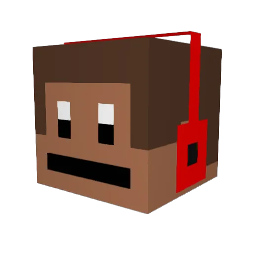 TheGaminChimp Minecraft avatar head, 3D render