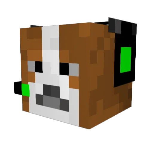 TheGamingBeagle Minecraft avatar head, 3D render