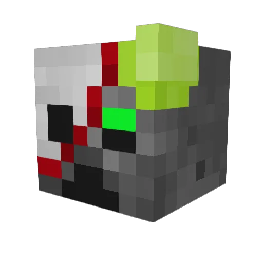 TheGamingCow_ Minecraft avatar head, 3D render