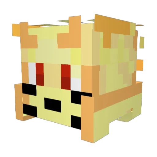 TheGamingE Minecraft avatar head, 3D render