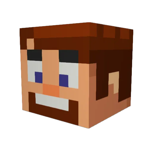 TheGamingImpasta Minecraft avatar head, 3D render