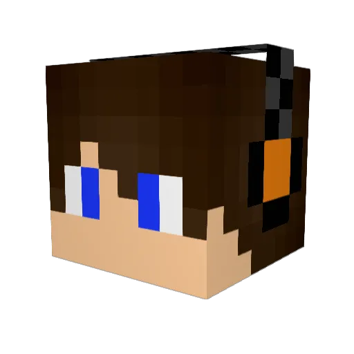 TheGamingMoneky Minecraft avatar head, 3D render