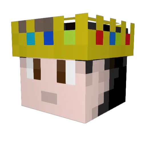 TheGamingPig3 Minecraft avatar head, 3D render