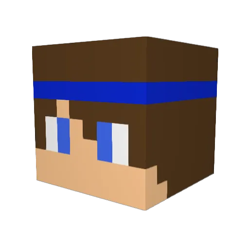 TheGamingPork Minecraft avatar head, 3D render