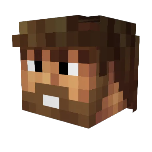 TheGamingSavior Minecraft avatar head, 3D render