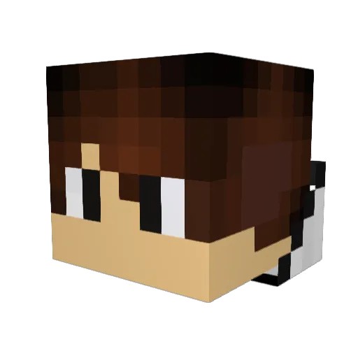TheGamingTintin Minecraft avatar head, 3D render