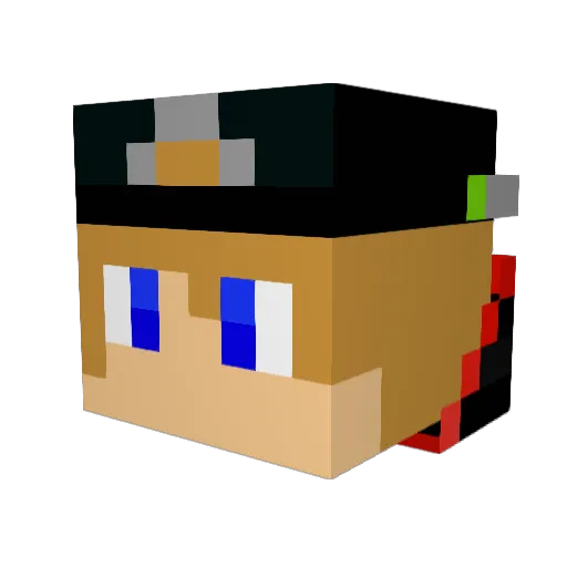TheGamingTony Minecraft avatar head, 3D render