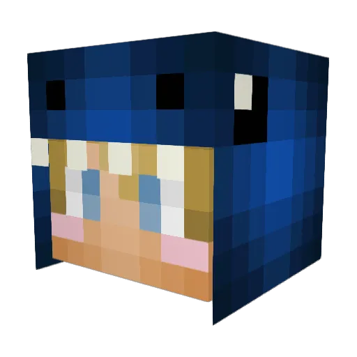TheGamingTrexYT Minecraft avatar head, 3D render