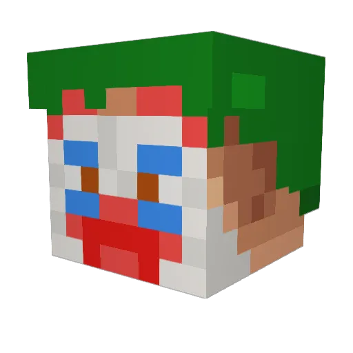 TheGander Minecraft avatar head, 3D render
