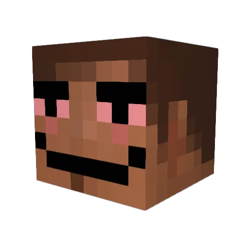 TheGanjabox Minecraft avatar head, 3D render