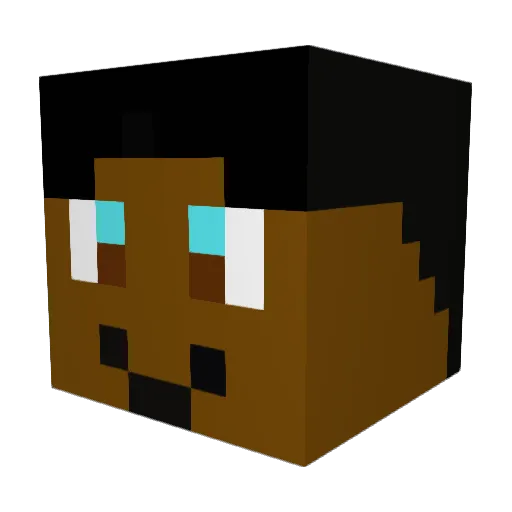 TheGannonatorMan Minecraft avatar head, 3D render
