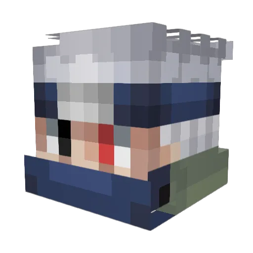 TheGardenSnake Minecraft avatar head, 3D render