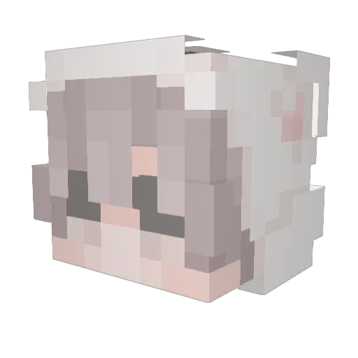TheGarlic_ Minecraft avatar head, 3D render